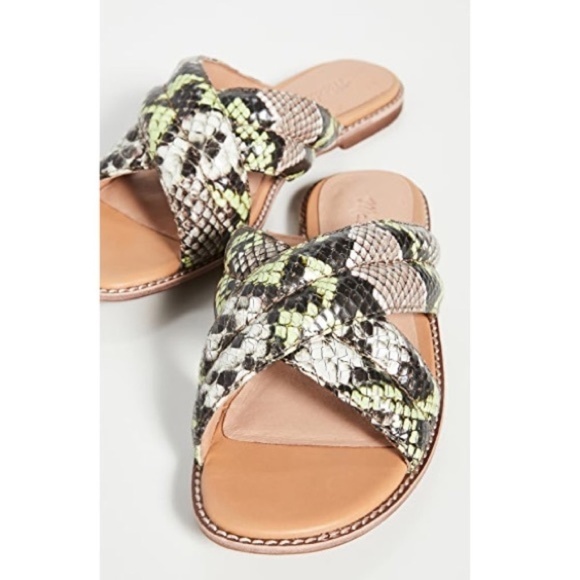 MADEWELL Skyler Sandal Snake Embossed Leather - Picture 5 of 8